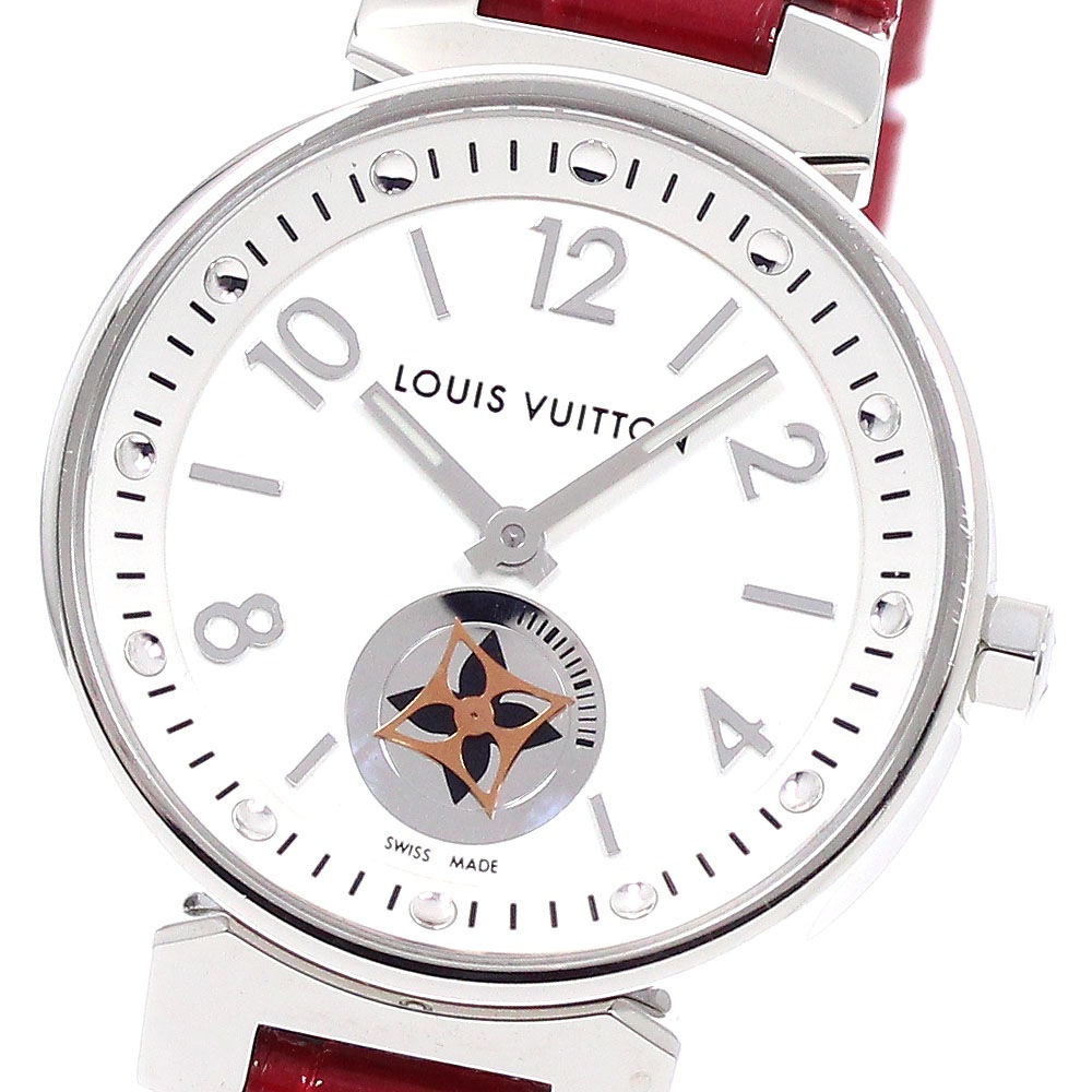 ルイ・ヴィトン LOUIS VUITTON Q8J10 タンブール ムーンスター クォーツ レディース 良品 _948614【中古】