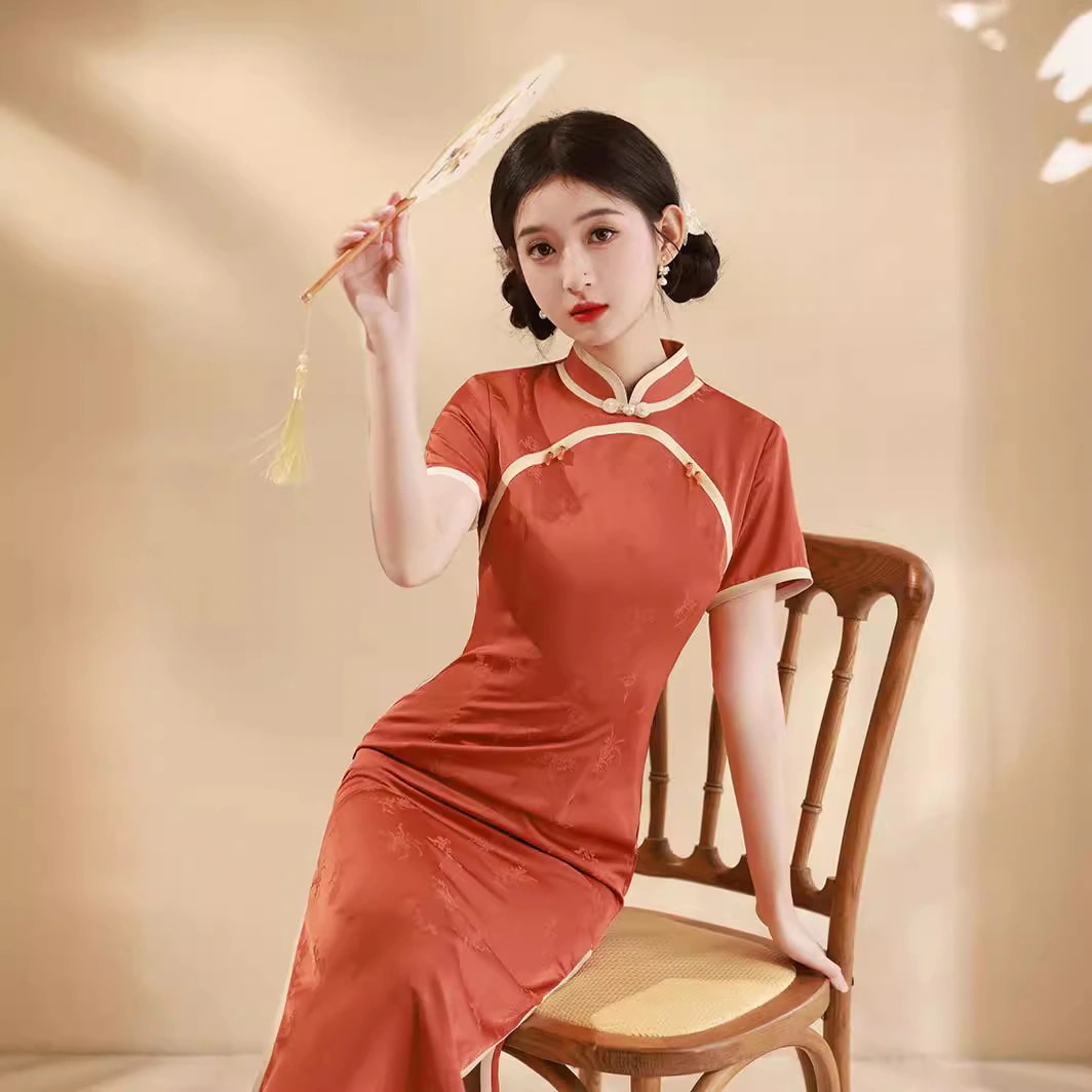 2024春夏改良型チャイナドレスデイリー改良型チャイナドレスロングヤングスタイルチャイナドレスレディース 5,158円