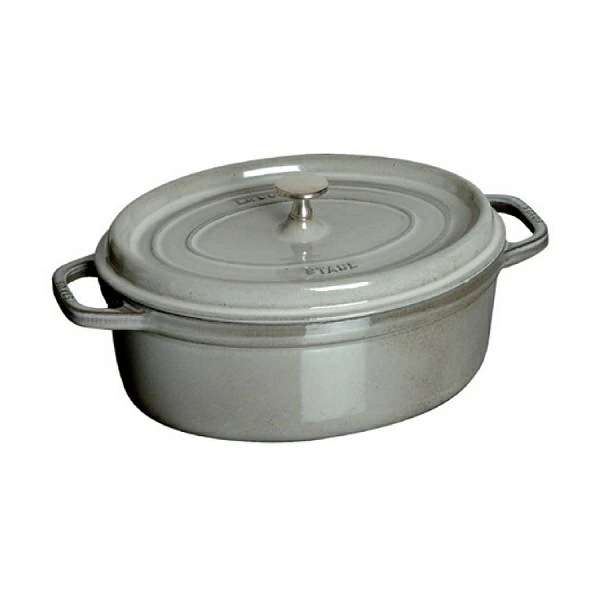ストウブ staub ピコ・ココット オーバル 23cm グレー 鋳物ホーロー鍋 調理器具 おすすめ 調理グッズ キッチングッズ 料理 お洒落 スタイリッシュ 話題 おしゃれ ガス直火 IH オーブン