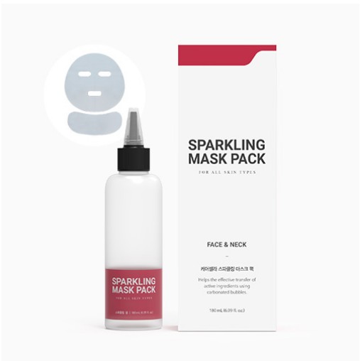 CareCella 顔と首のキラキラマスクパック180ml