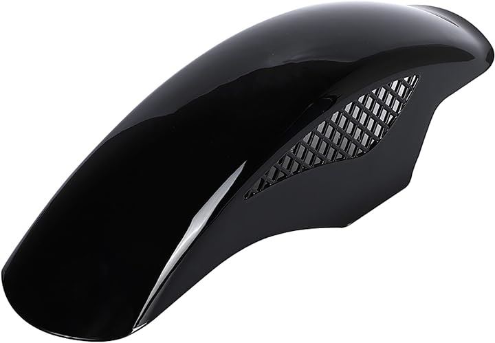 BEETタイプ フロントフェンダー メッシュフェンダー 汎用 ホンダ カワサキ CBX 250 400 400F カスタムパーツ 社外品( ブラック)