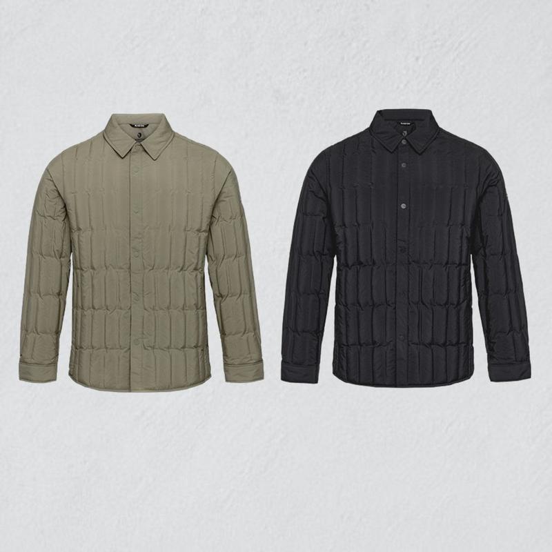 [新世界天安牙山店]25年度F/W新商品 軽量ダウン 男性 ルクラ シャツ チューブ ダウンジャケット1 (1BYPAWU021)