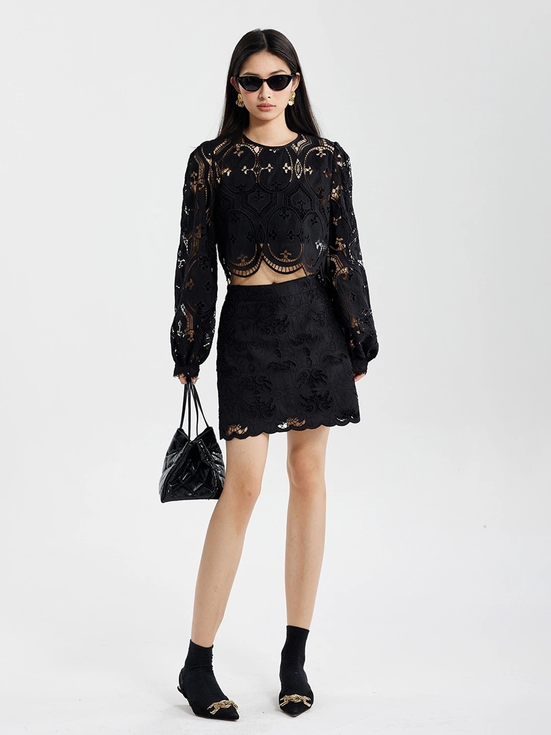 新しいレース半身スカートショートスカート韓国気質通勤パッケージヒップスカートストリートホットガールハーフスカート