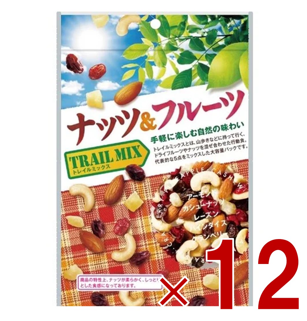 共立食品 ナッツ＆フルーツ トレイルミックス 徳用 140g アーモンド カシューナッツ レーズン パイン クランベリー 12個