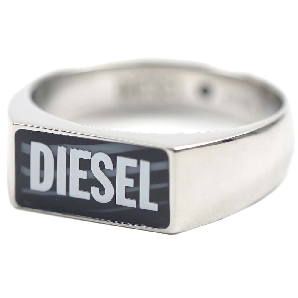 ディーゼル DIESEL リング 指輪 メンズ RNGDSLBLKAGTSS SILVER DX1512040