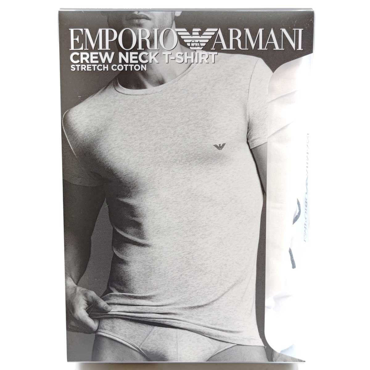 【中古・未使用品】エンポリオ・アルマーニ クルーネックTシャツ CREW NECK T-SHIRT ストレッチコットン L ホワイト 111035 CC729 メンズ EMPORIO ARMANI 5,002円