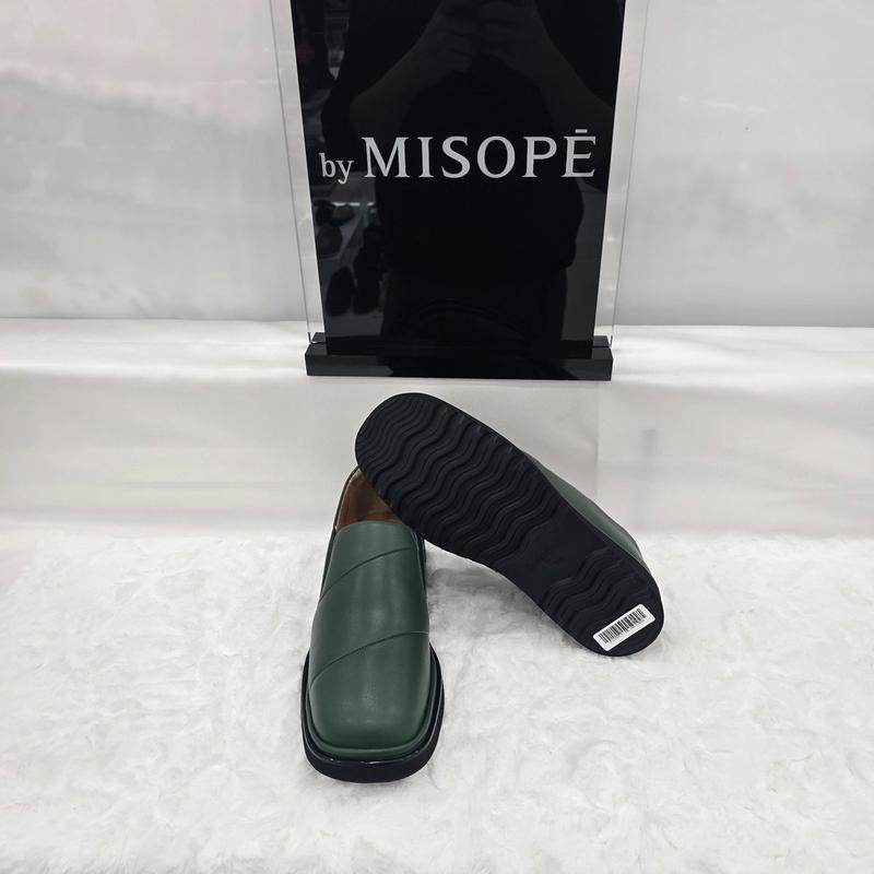 By 女性ツイストパターン スリッポン 612HT439SF013 GREEN 4 JJ