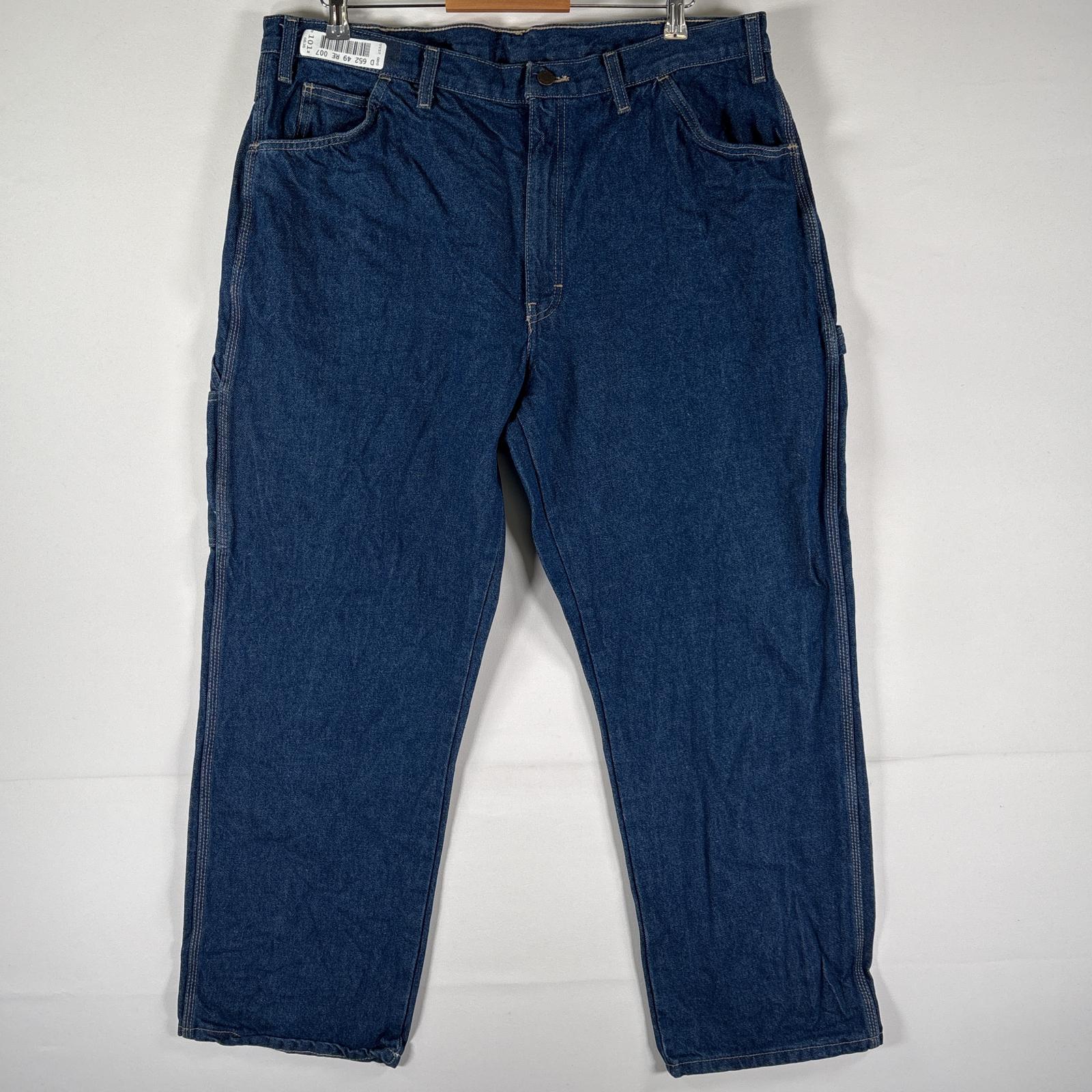 古着 デニムパンツ ブルーデニム ジーパン ジーンズ ペインターパンツ 大きいサイズ w40 L30 インディゴブルー メンズ