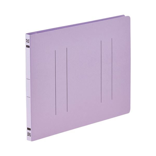 （まとめ）TANOSEEフラットファイルE（エコノミー） A4ヨコ 150枚収容 背幅18mm バイオレット 1パック（10冊）[x10セット] 8,476円