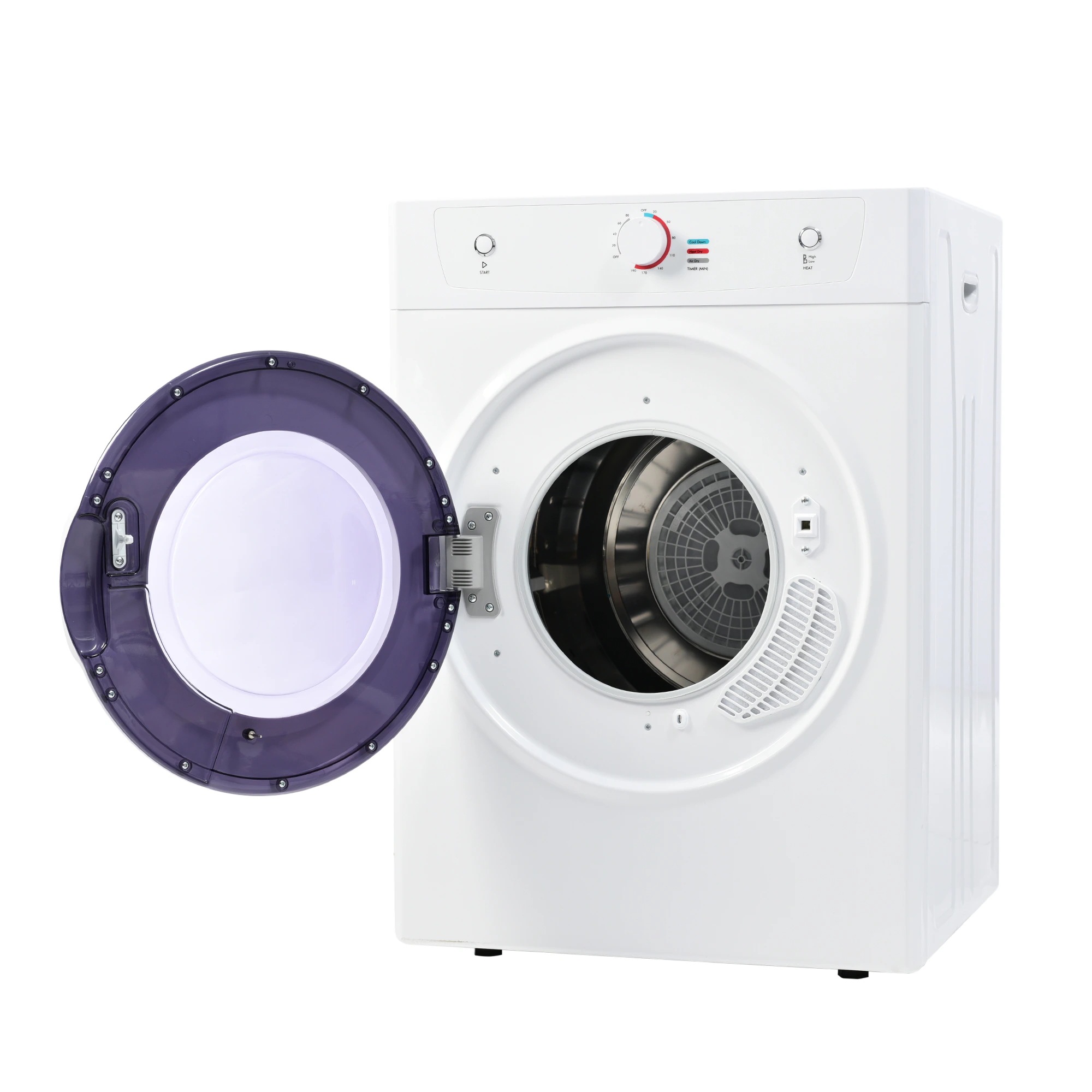 ホワイト衣類乾燥機 8kg衣類 大型ドラム 家庭用 コンパクト タイマー 高温消毒 梅雨対策 湿気対策 花粉対策