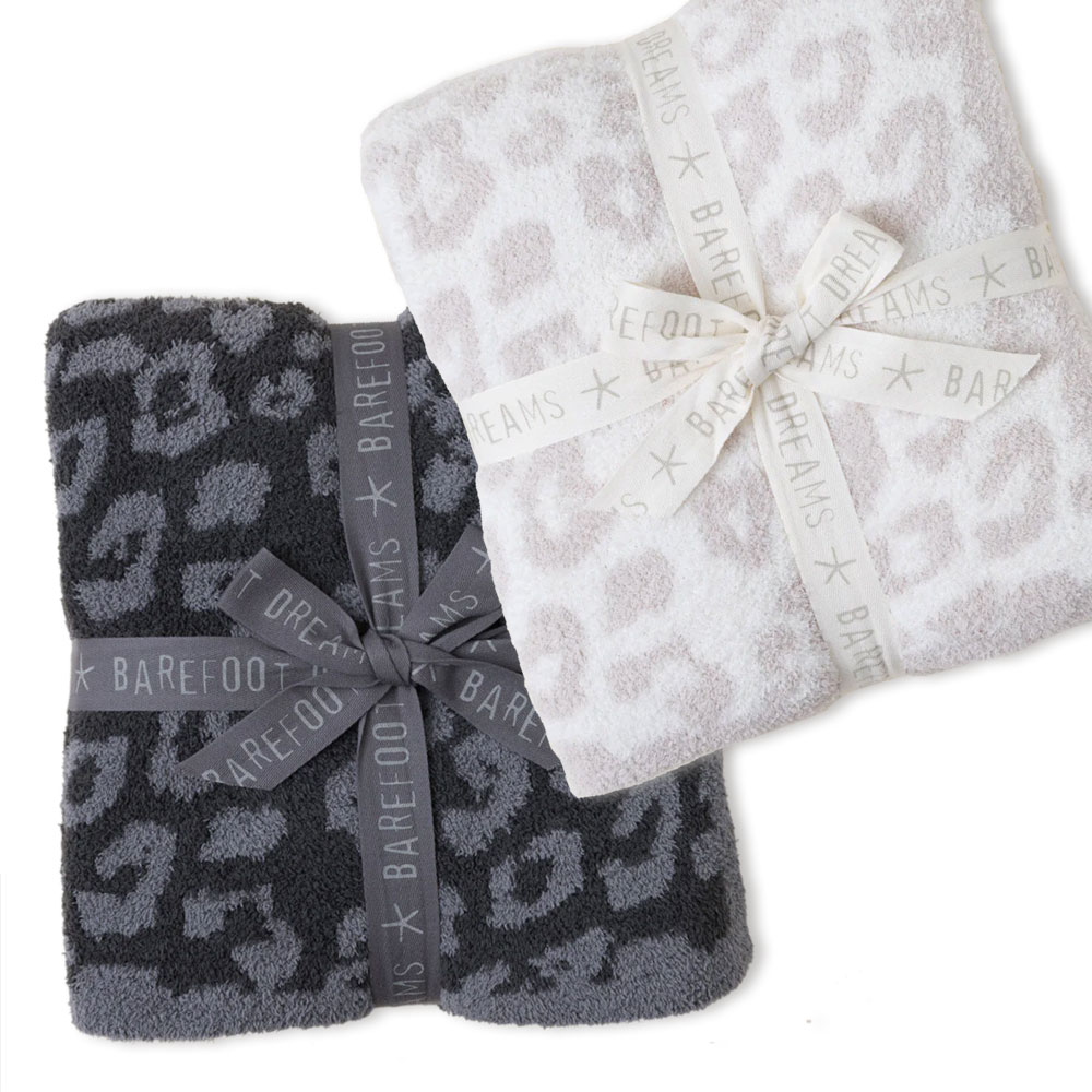 【並行輸入品】 B563 CozyChic BITW Adult Wild Throw ブランケット マイクロファイバー 毛布 レオパード