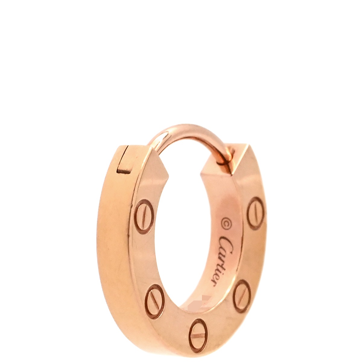 カルティエ Cartier ピアス ラブ LOVE 片耳ピアス K18PG ピンクゴールド Au750 18K 18金 シングルピアス オーバルシェイプ CRB8301422 【箱】【中古】