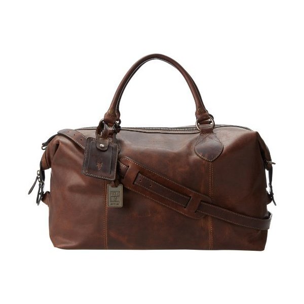 FRYE Men s Logan Overnight Duffle Bag， Dark Brown， One Size 並行輸入品