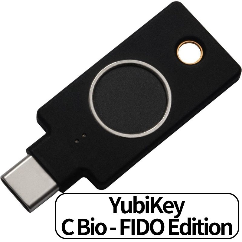 Yubico ユビキー YubiKey C Bio Edition 指紋認証 セキュリティキー 2要素認証キー U2F FIDO2 USB-C Type-C 高耐久性 耐衝撃性 防水 輸入品