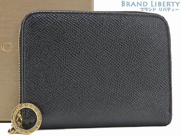 超美品ブルガリブルガリブルガリコインパースコインケースカードケース小銭入れコンパクト財布ブラック291027