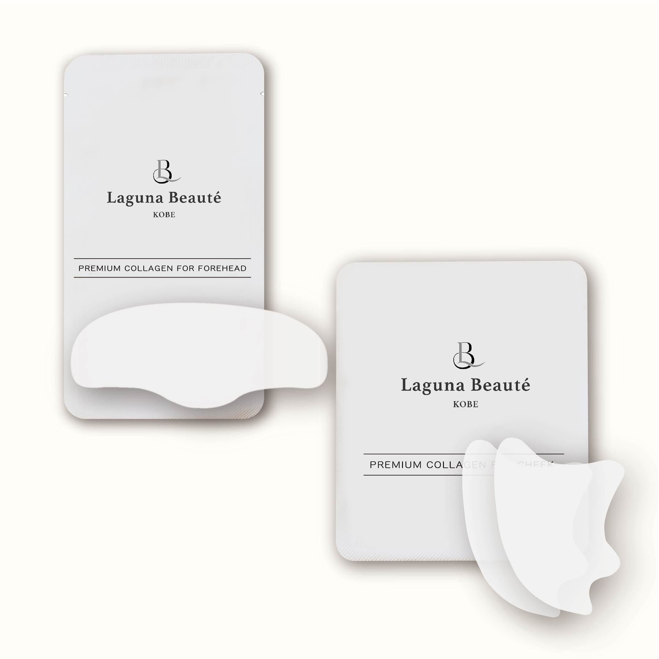 【セット商品　額+頬】ラグナボーテ プレミアム コラーゲン フォーフォアヘッド チーク 額用 頬用 美容コスメ 美人百花 1位受賞 シート状保湿液 スキンケア