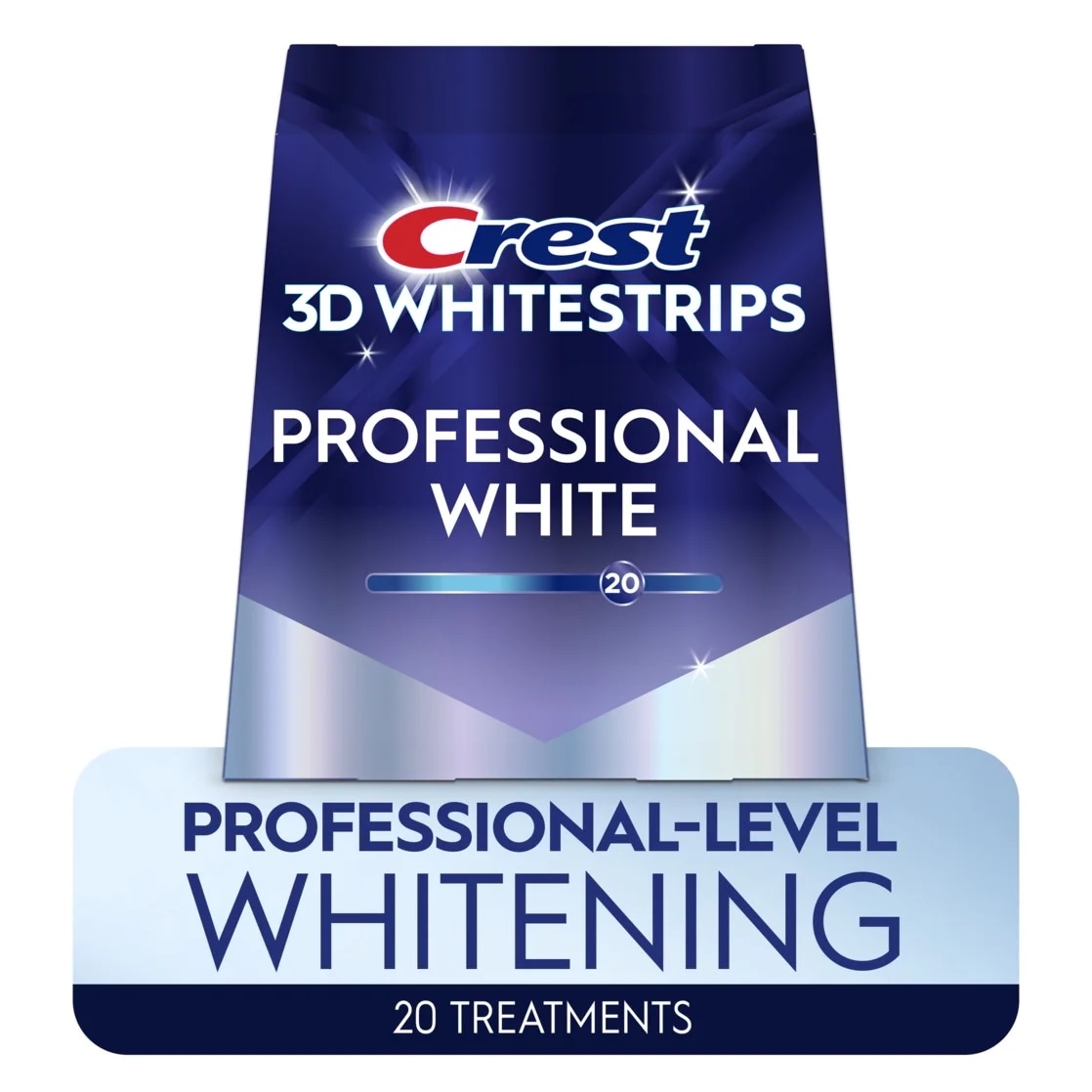 Crest 3D Whitestrips Professional Effects At-home Teeth Whitening Kit, 20 Treatments,18 Levels White