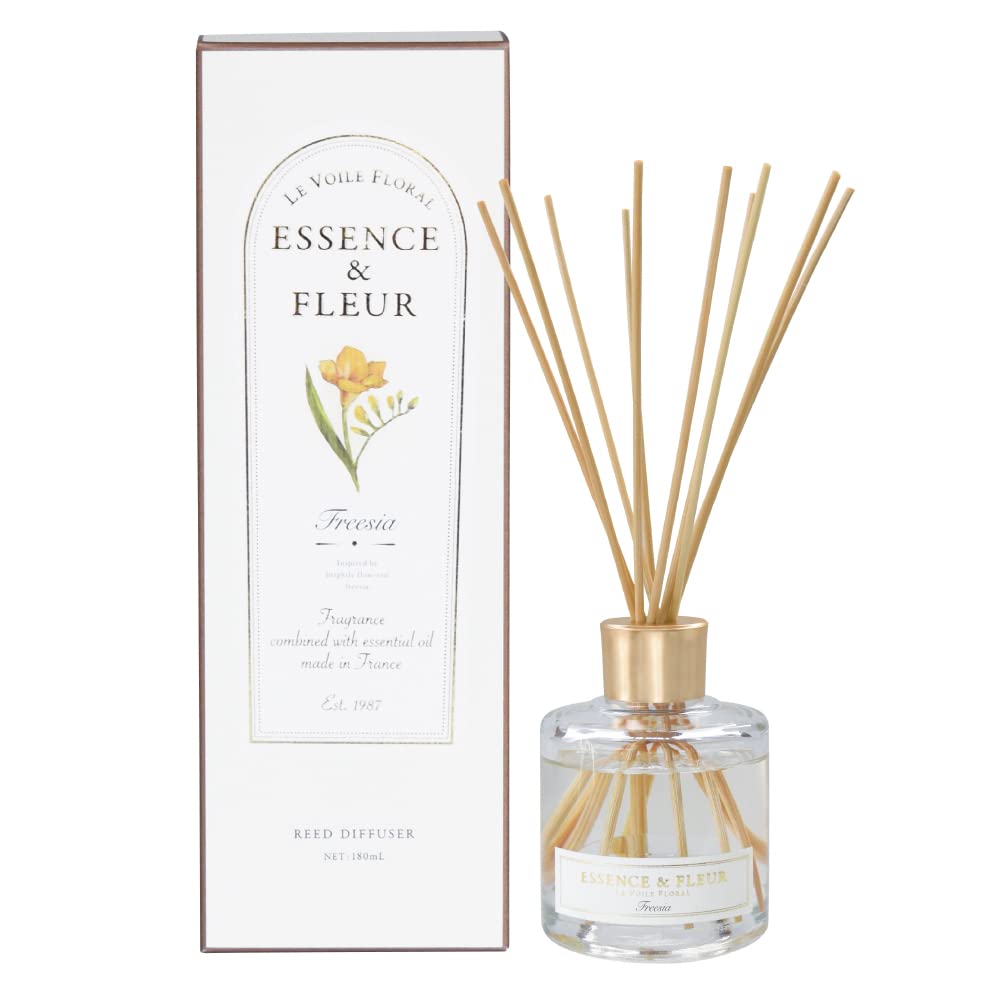 アートラボ Le Voile Floral (ル・ヴォワル・フローラル) リードディフューザー フリージア 180ml リ―ドスティック付き ルームフレグランス ルームディフューザー