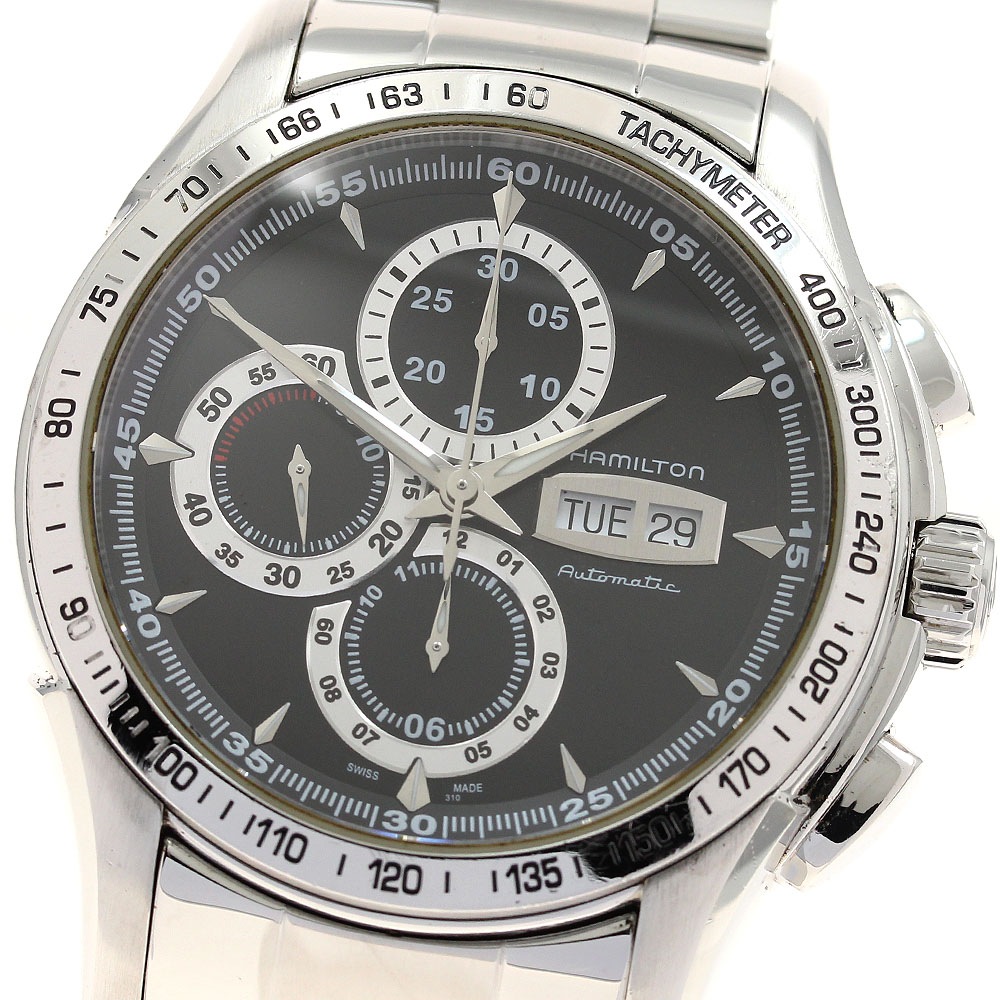 ハミルトン HAMILTON H328160 ジャズマスター ロードレーシング クロノグラフ デイデイト 自動巻き メンズ _904302【中古】