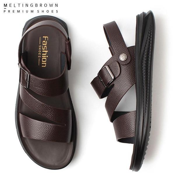 メンズレザーサンダル メンズ背が高くなるサンダル メンズビーチサンダル AL21