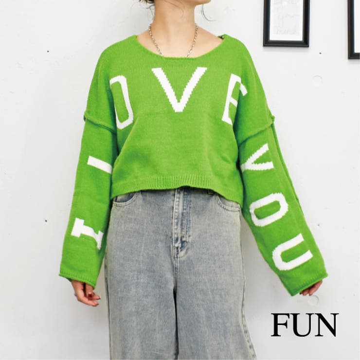 ロゴニットプルオーバー