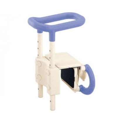 安寿 高さ調節付浴槽手すり UST-130 536-601 ブルー 258328 S0295