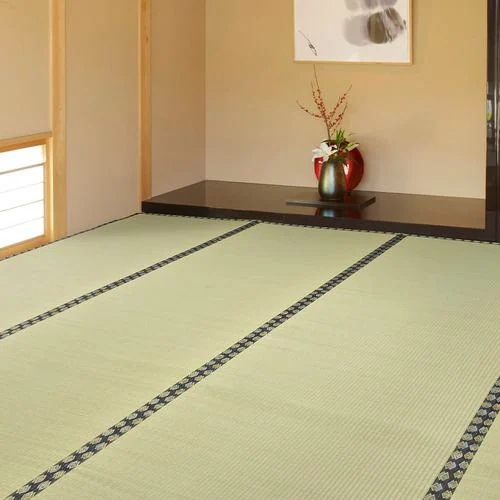 【メーカー直送品】萩原 【補修テープ付き】フリーカット 裏貼りい草カーペット みすず 本間6帖