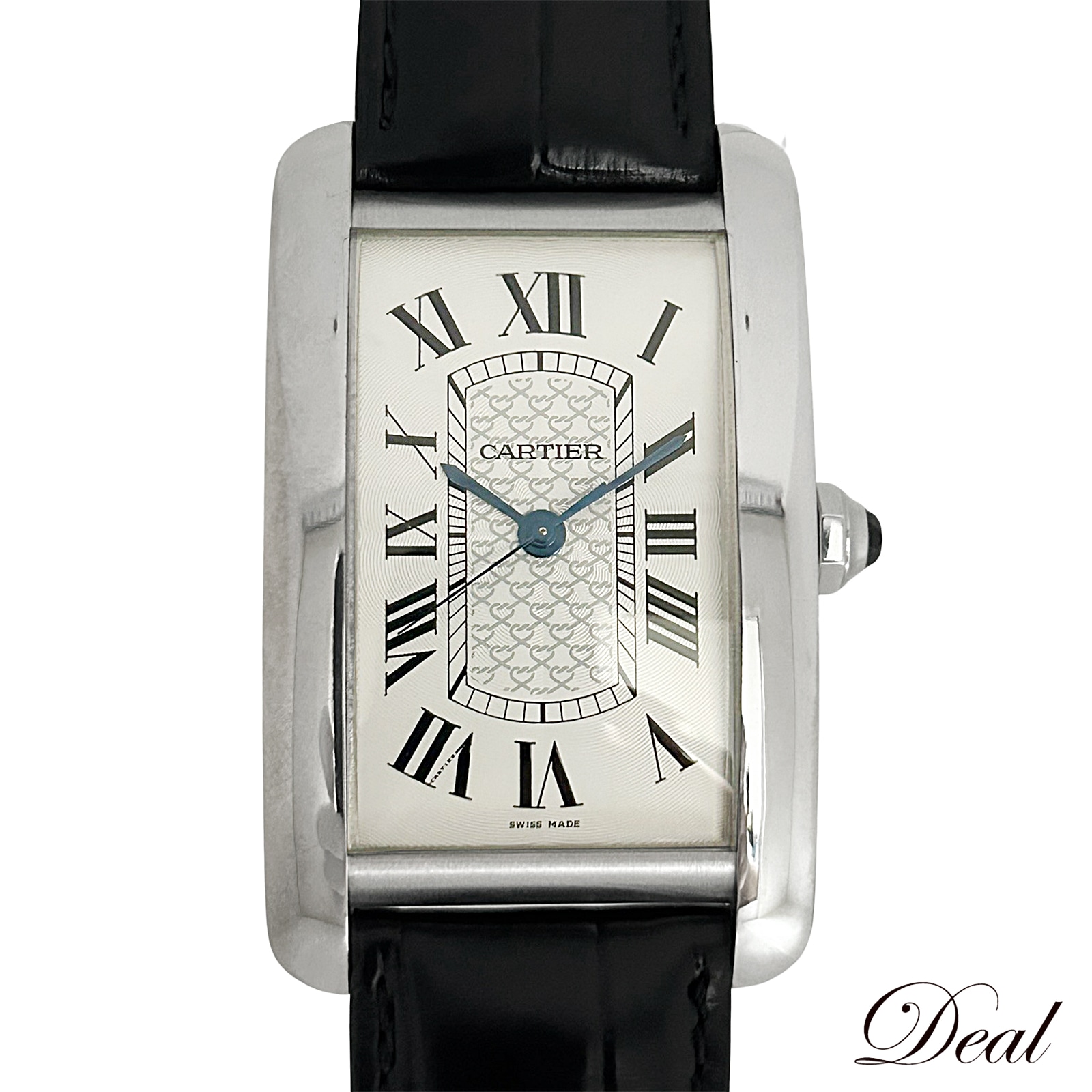 希少 K18WG 40本限定 カルティエ タンクアメリカンXL W2620004 メンズ 腕時計