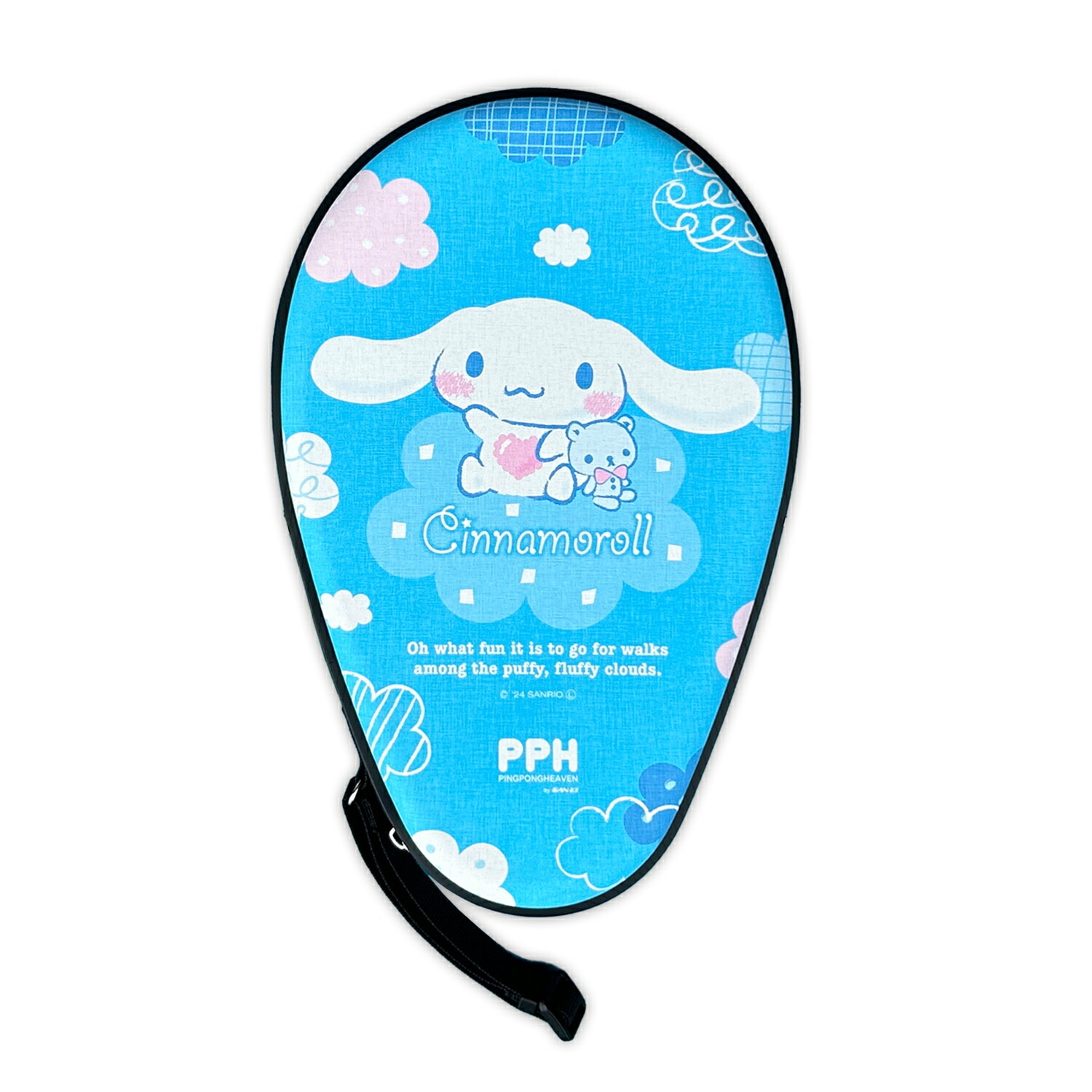 三英(SAN-EI) 卓球ラケットケース シナモロール ふわふわ雲 PPH サンリオ コラボ ブルー 01149