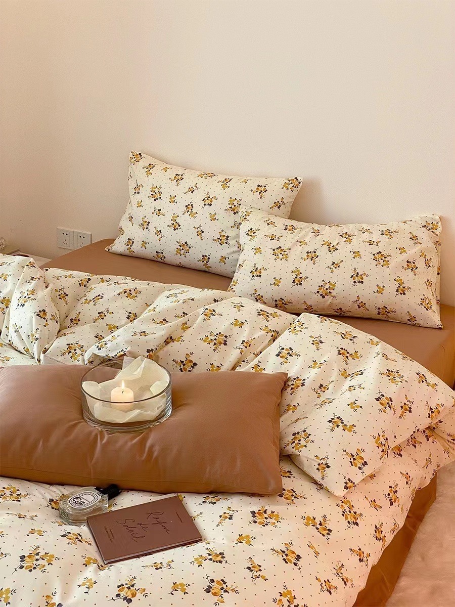 韓国インテリアリネンベッドルームベッドインテリアおしゃれ可愛いかわいいベビーキッズ女の子男の子シーツ