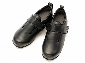 徳武産業 あゆみシューズ 介護靴 外出用 ダブルマジックIII 合皮 外出用 3E 黒 両足LLサイズ 1316