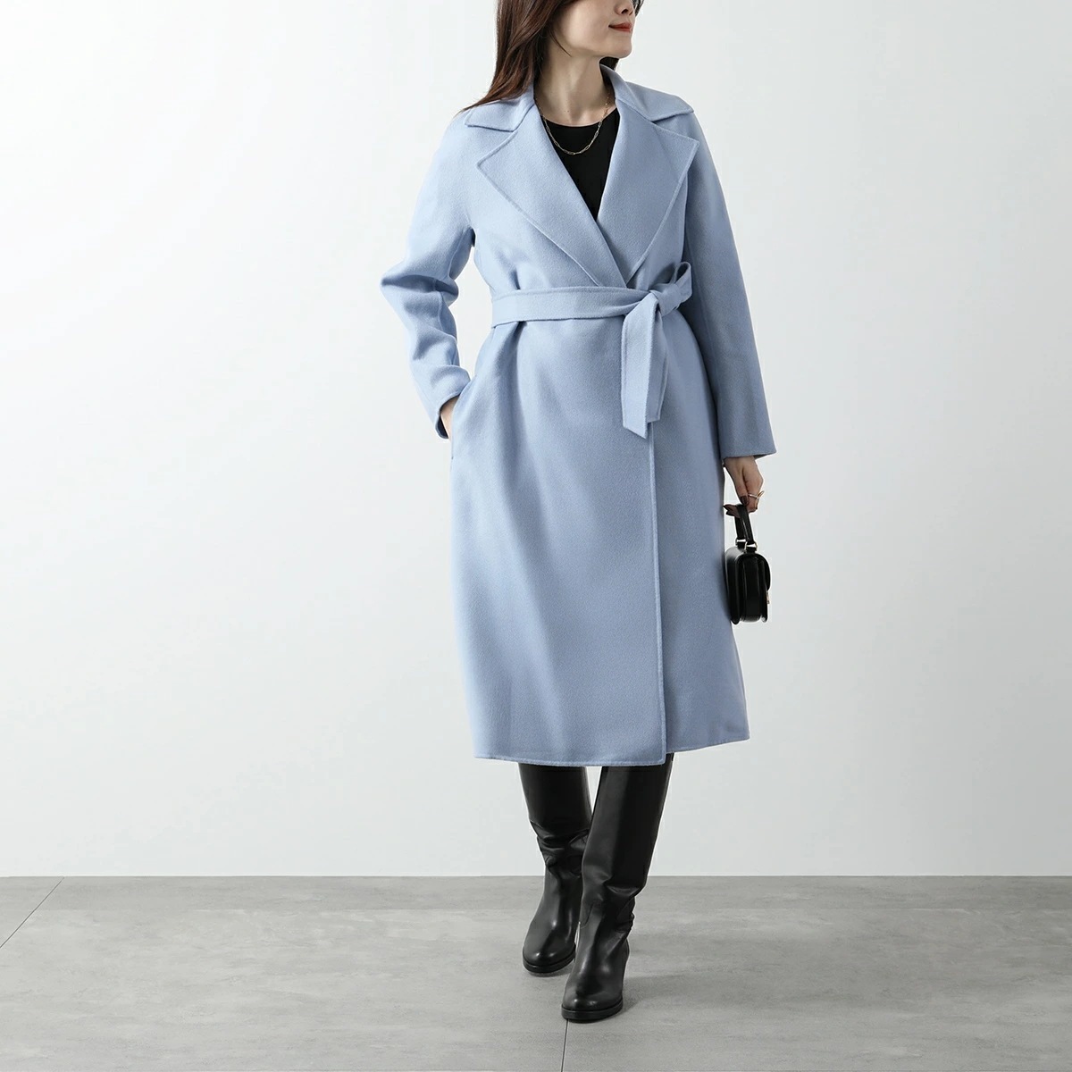 MAX MARA Studio マックスマーラ ステュディオ ラップコート CLES クレス レディース ロングコート ダブルフェイス ベルト付き ガウンコート 063 55,949円