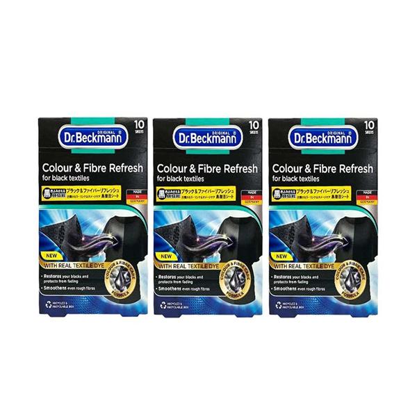 3個セット ドクターベックマン ブラック&ファイバーリフレッシュ 10枚入 黒復活シート