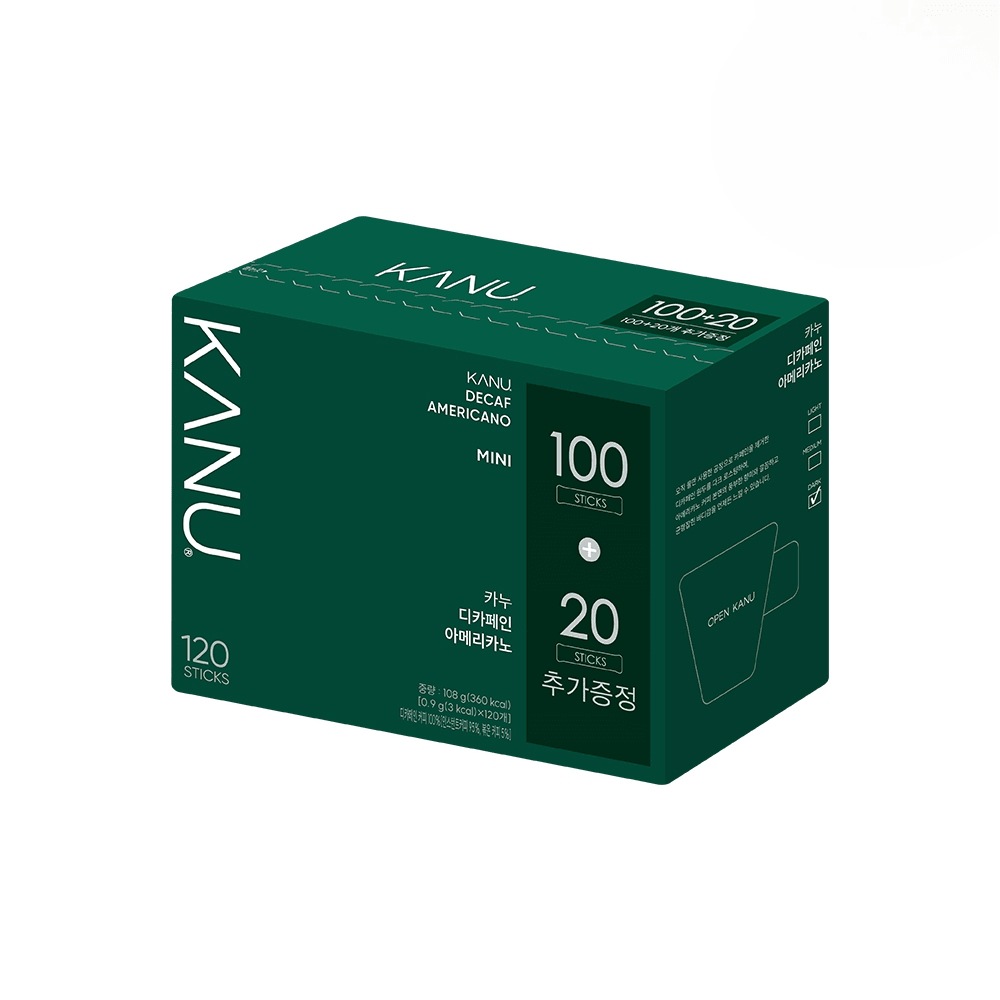 カヌー ミニ デカフェイン アメリカーノ 120本入り (100+20)