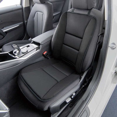 他サイト： BONFORM　シートクッション ドライニット 抗菌防臭・丸洗い サイズ：45×97cm カラー：ブラック　573307BKの商品画像