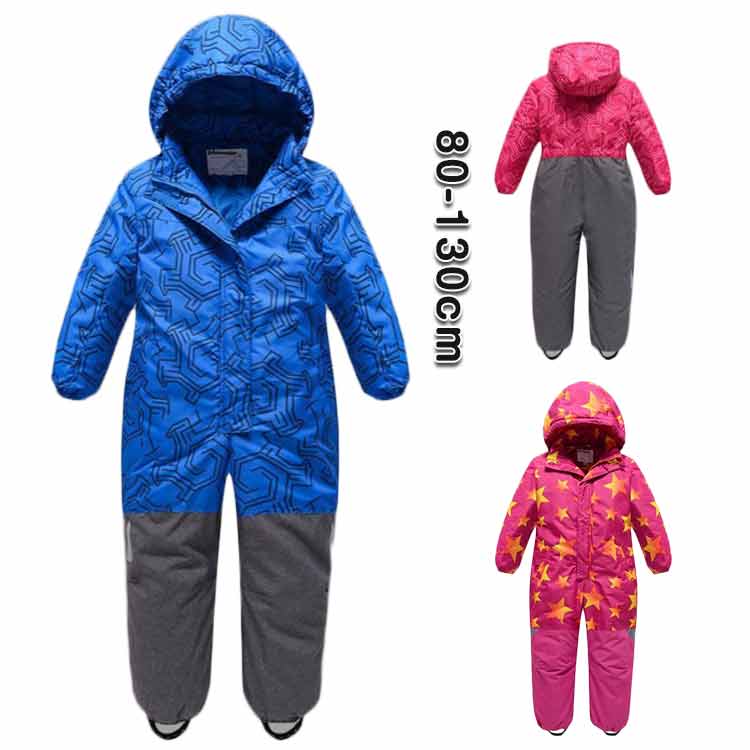 スキーウェア キッズ ジャンプスーツ スノーコンビ 男の子 子供 雪遊び 撥水加工 中綿 スノーウェア ワンピース スキーウェア つなぎ コート 冬 女の子 ベビー 80cm 90cm 100cm 1