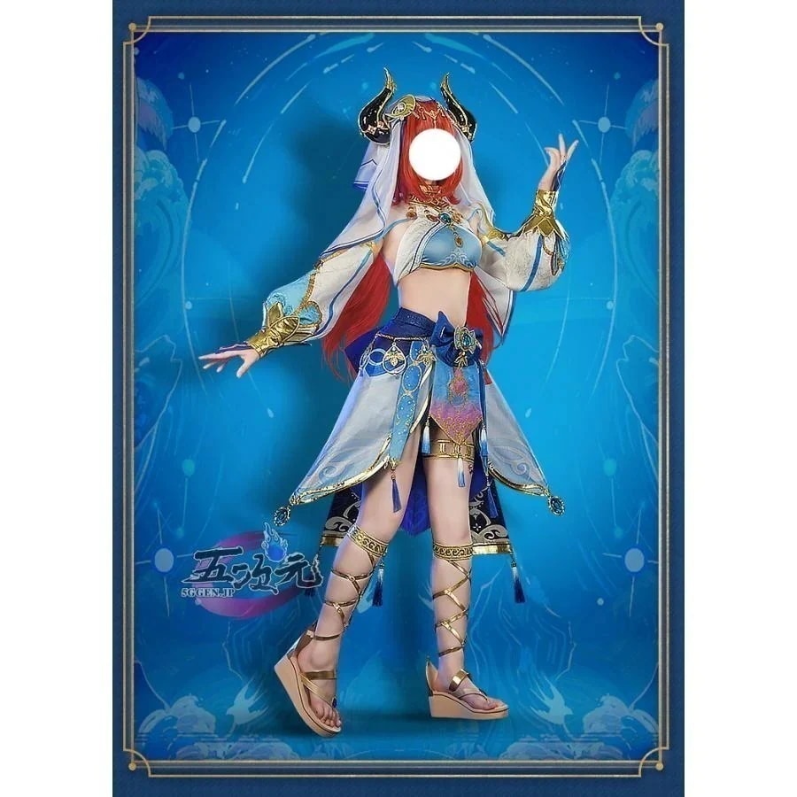 即納あり 五次元　基萌　原神　コスプレ　ニィロウ　衣装　ins大人気 ウイッグ　靴　髙!品!質