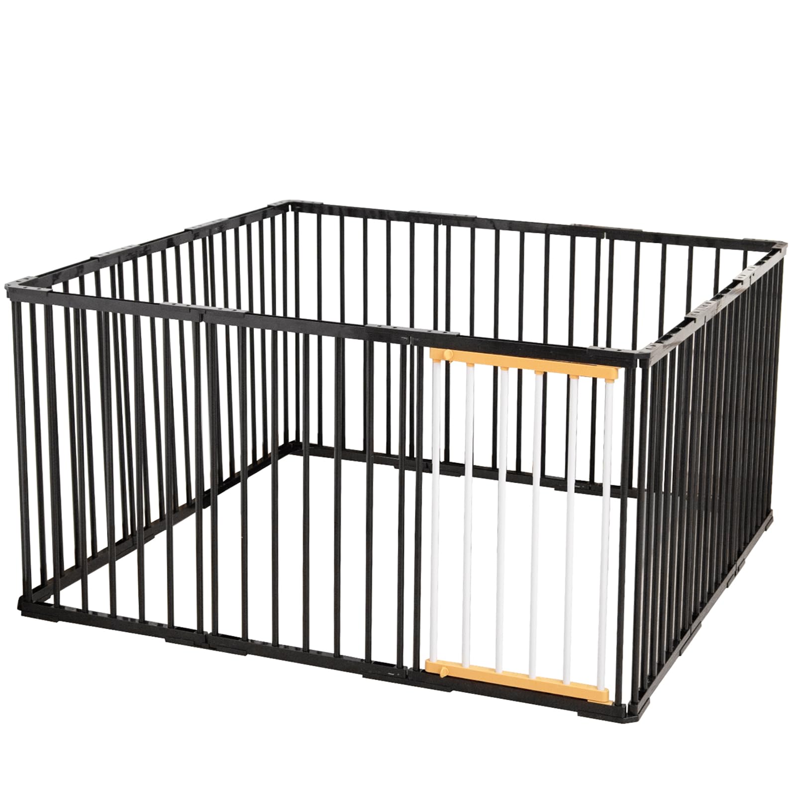 Shinyever ペットサークル 犬 ゲージ 中型犬 ドア付き 幅168*奥行84*高70cm 犬 サークル ペットフェンス 大型 サークルケージ 大型犬用ゲージ 室内 組み立て簡単 工具不要(16