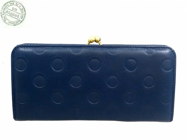 アンシグネット カウレザードット がま口 長財布 財布 55338 7384086 sri16