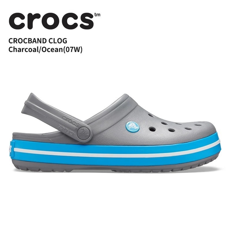 サンダル シューズ メンズ レディース クロックバンド crocband チャコール/オーシャン(07W) 男性 女性 男女兼用 ユニセックス シューズ サボ クロッグ 耐水 軽量 アウトドア 110