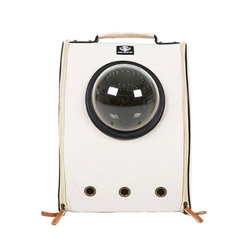 [韓国公式/正規品] ディンドンペット ペット 宇宙船 バックパック アイボリー/ブラック カラーランダム発送