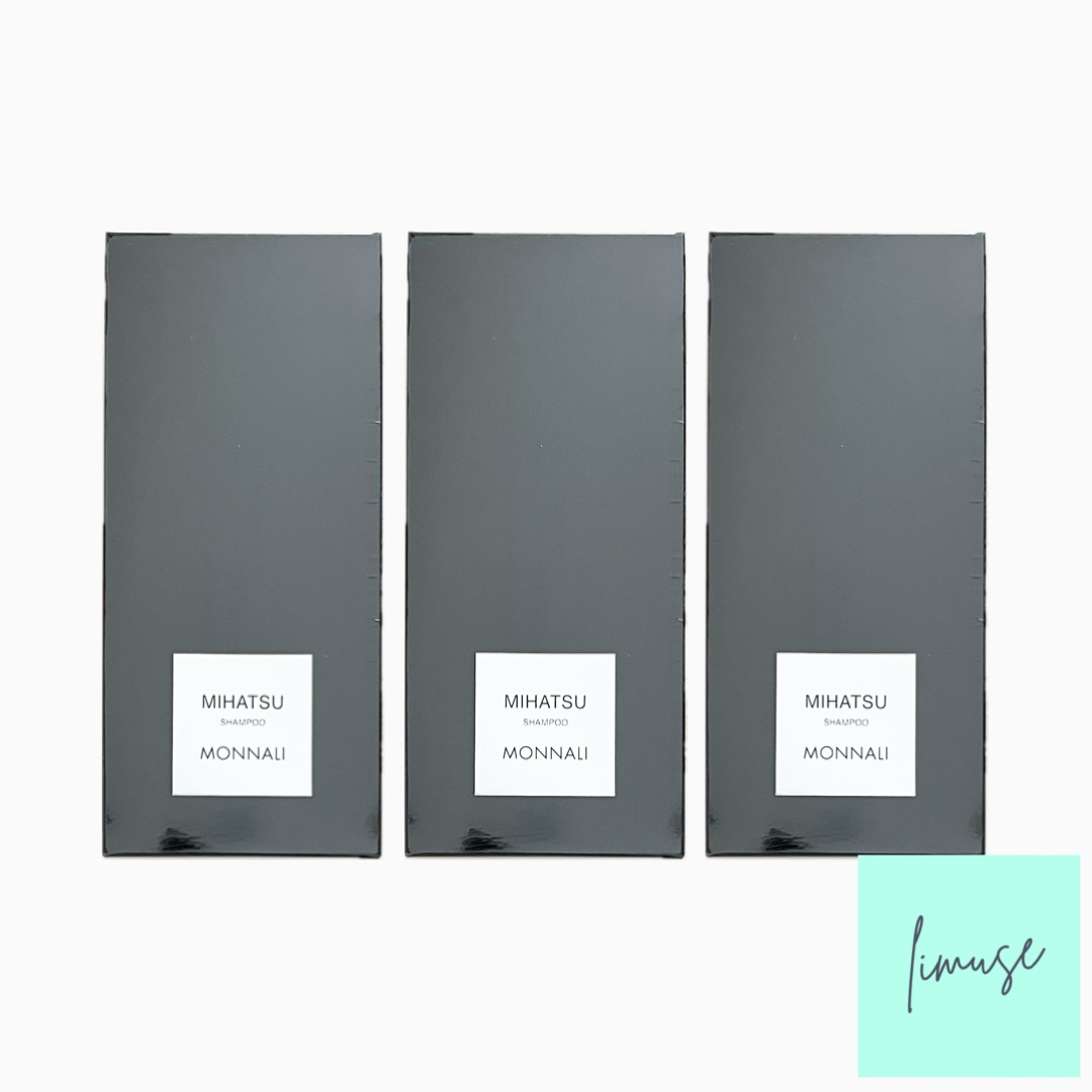 モナリ　クレンジング シャンプー MIHATSU ミハツ 350ml ブラックシリーズ　サロン専売品 国内正規品　3本セット