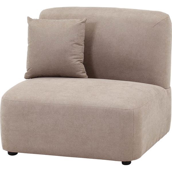 不二貿易 41307 Chamill 1人掛けソファ グレージュ メーカー直送