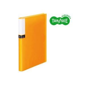 （まとめ）TANOSEE クリアブック（透明表紙） A4タテ 36ポケット オレンジ 30冊 10,053円