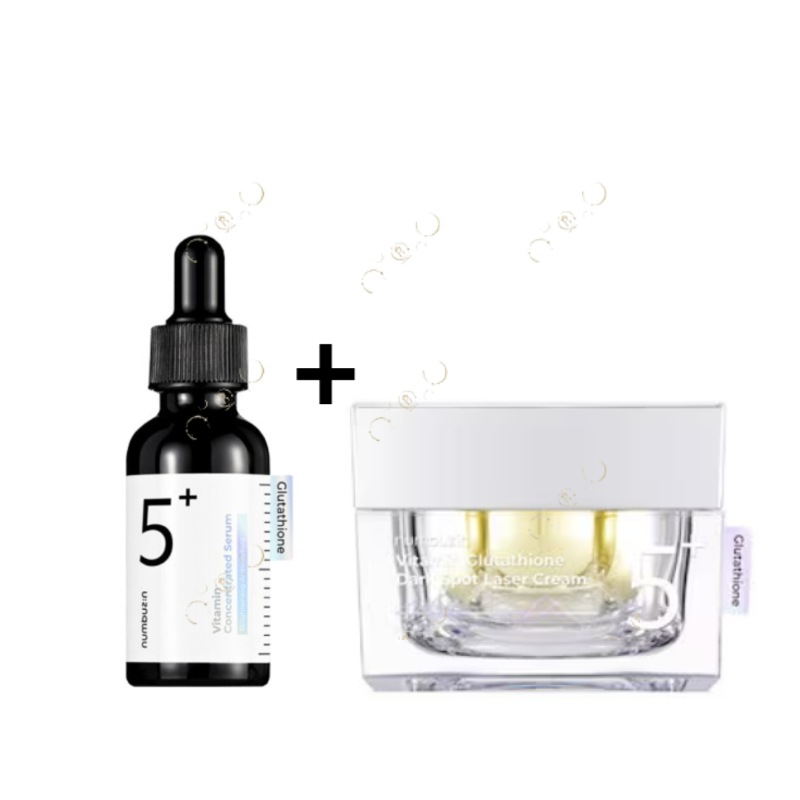 5番 白玉 グルタチオンC 美容液 30ml+5番 白玉 グルタチオン C痕跡トーニング レーザークリーム 50ml 6,696円