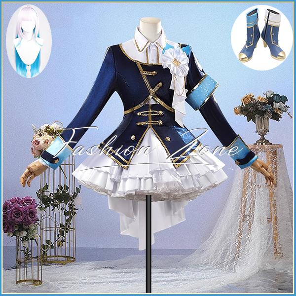 にじさんじ VTuber 風 リゼ ヘルエスタ Lize Helesta SYMPHONIA 5周 ライブ コスプレ衣装 ウィッグ 靴 cosplay ハロウィン 演出服 変装