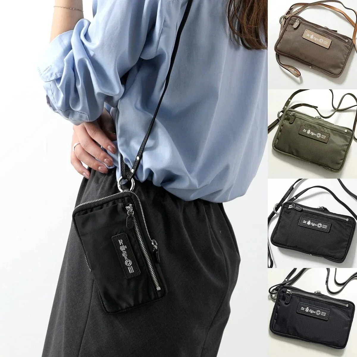 Felisi フェリージ フォンケース 1130/2-DS レディース ナイロン×レザー ショルダーバッグ クロスボディ 小物入れ 鞄 カラー4色