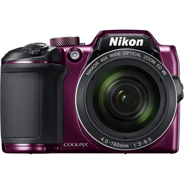 ニコンニコン Nikon デジタルカメラ COOLPIX B500 光学40倍ズーム 1602万画素 単三電池 プラム B500PU