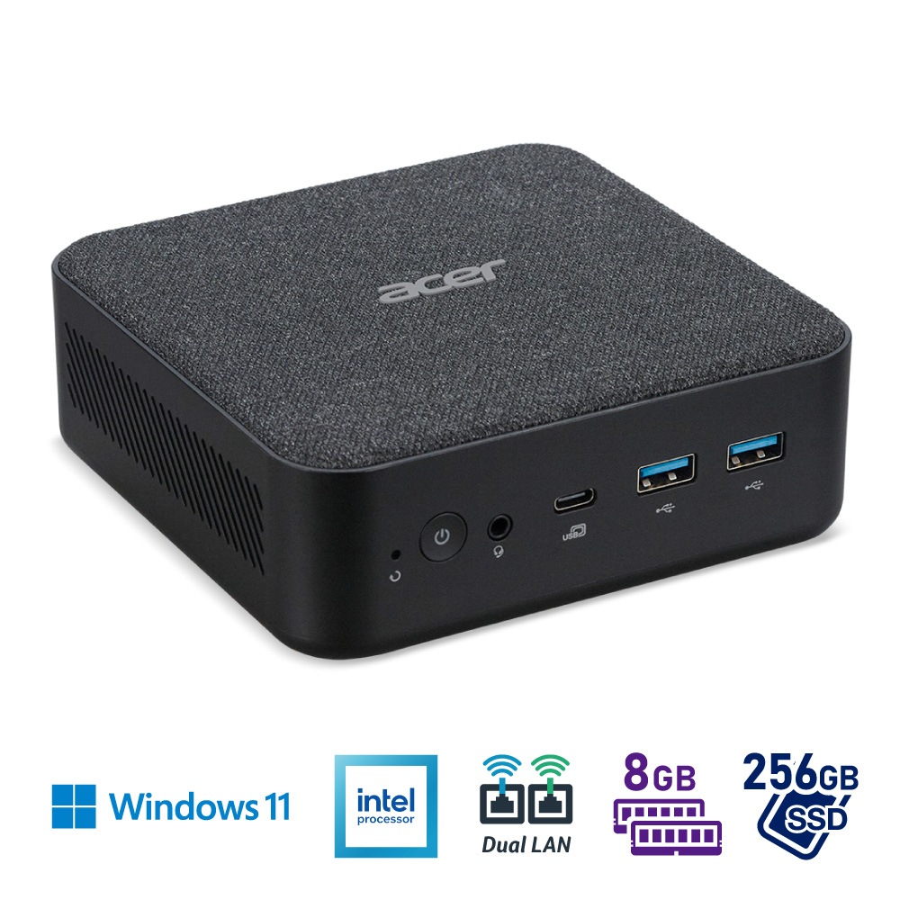 Acerエイサー 超小型 デスクトップパソコン RB102-N18U(Windows 11 Pro/Intel Processor N150/メモリ 8GB/SSD 256GB) RB102N18