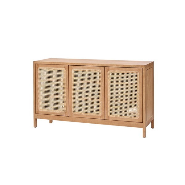 Rattan World G688XP KAGOME キャビネット CALM シリーズ ラタンチーク無垢材 KAGOME 120cm幅 メーカー直送